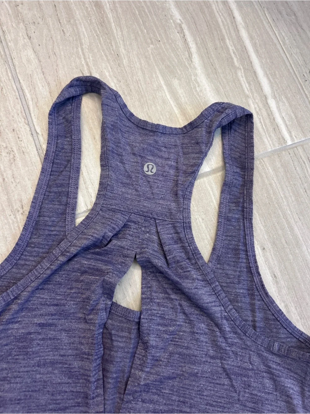 lululemon athletica Heathered Deep Purple Racerback Tank